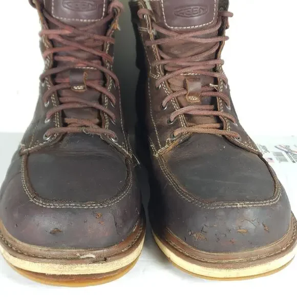 Keen Men’s San Jose 6 US 10,5D Brown Leather Utility Aluminum Toe Work Boots